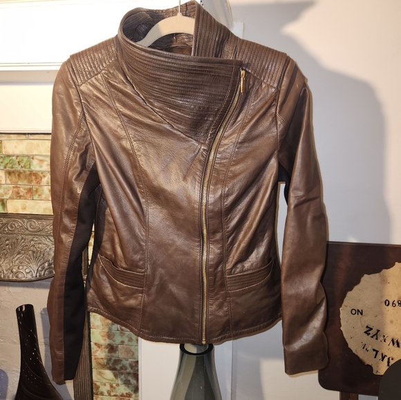 Badgley Mischka Gia leather jacket NWOT - Picture 4 of 15